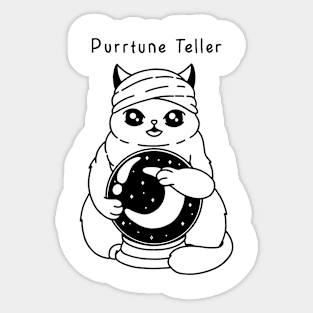 Purrtune Teller Sticker